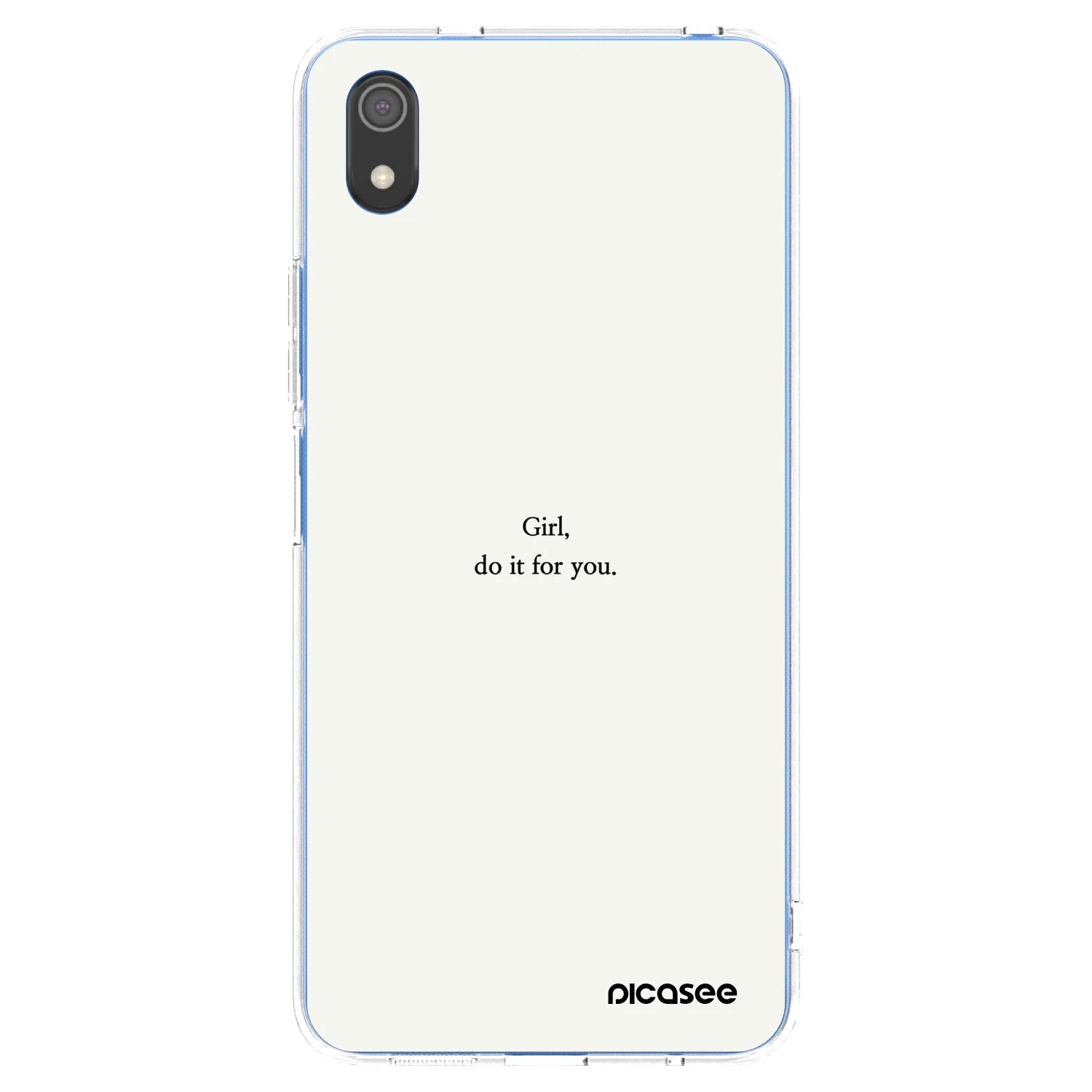 Picasee silikónový prehľadný obal pre Xiaomi Redmi 7A - Girl, do it for you
