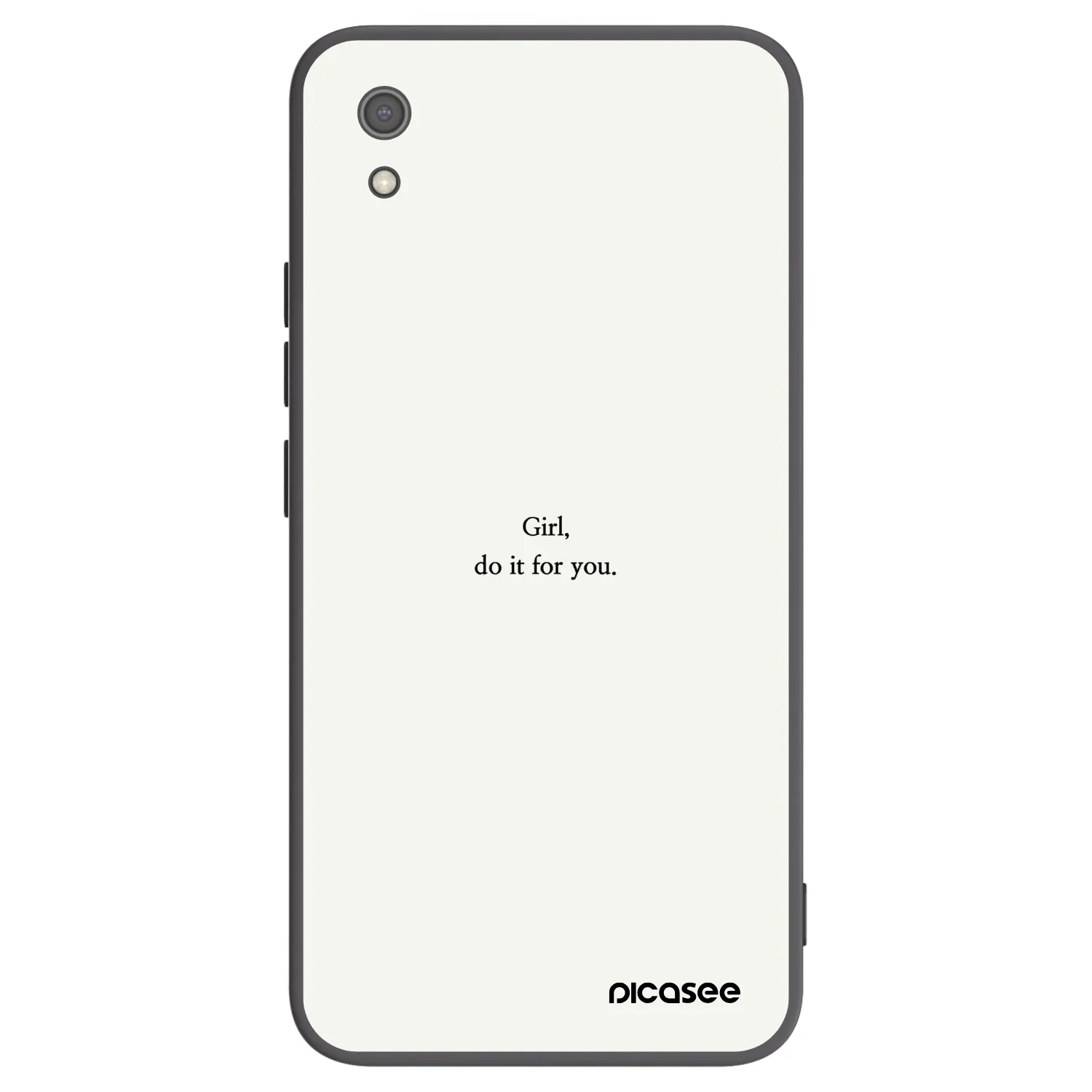Picasee silikónový čierny obal pre Xiaomi Redmi 7A - Girl, do it for you