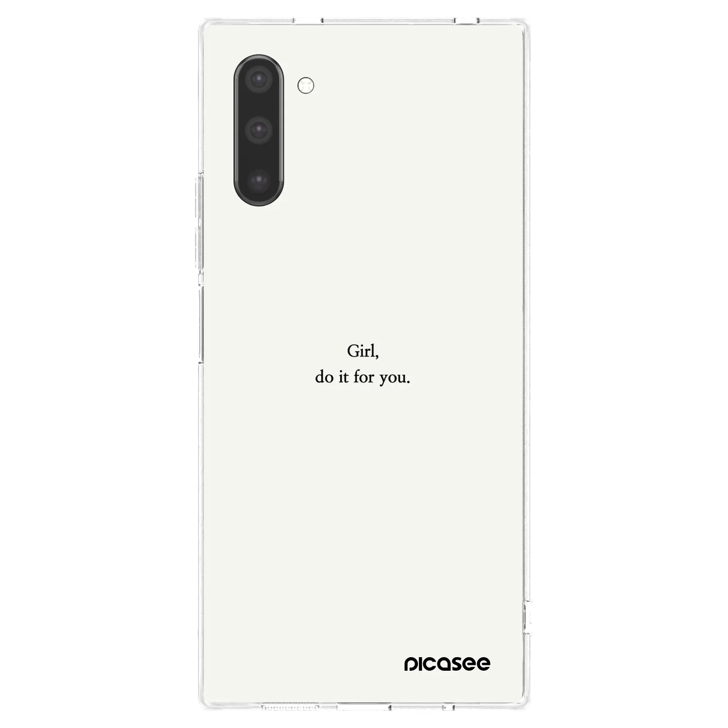 Picasee silikónový prehľadný obal pre Samsung Galaxy Note 10 N970F - Girl, do it for you