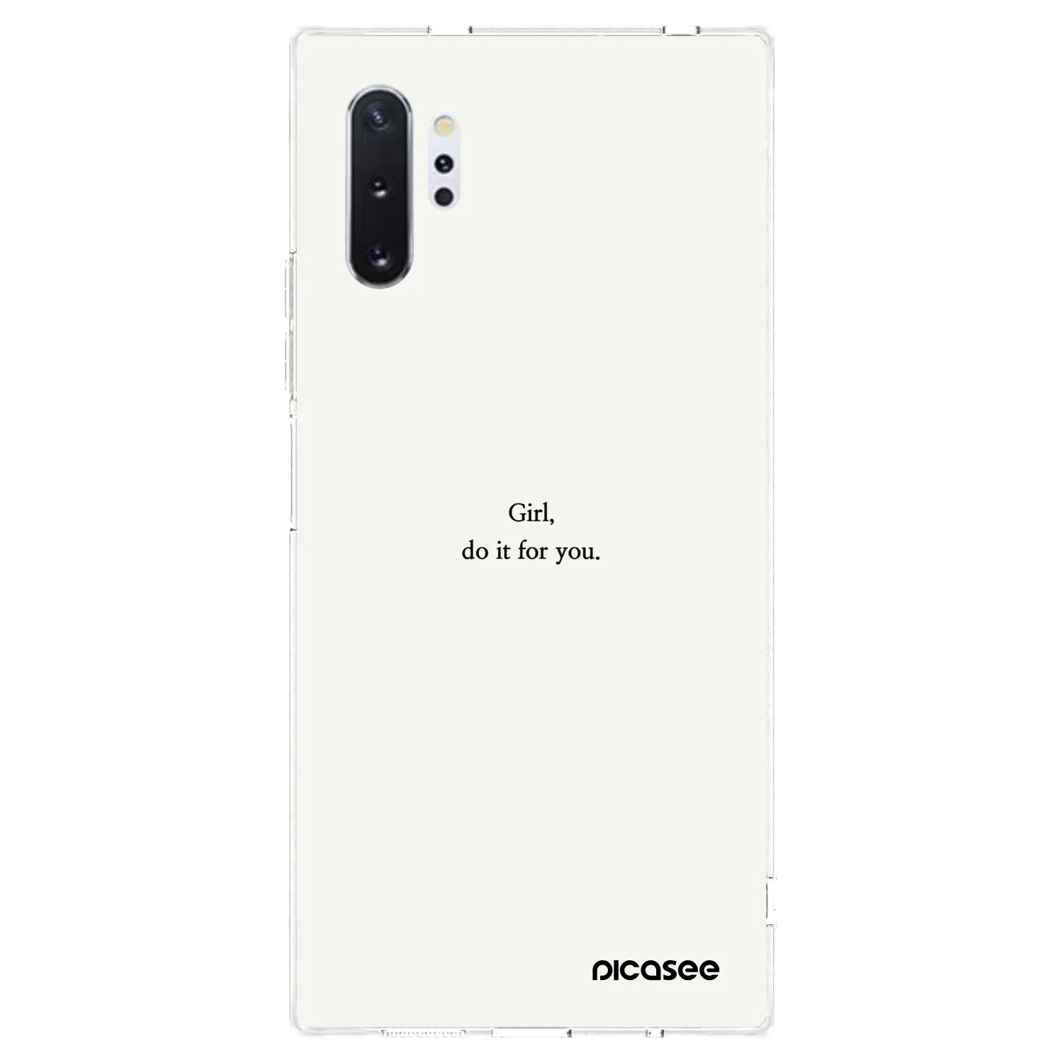 Picasee silikónový prehľadný obal pre Samsung Galaxy Note 10+ N975F - Girl, do it for you
