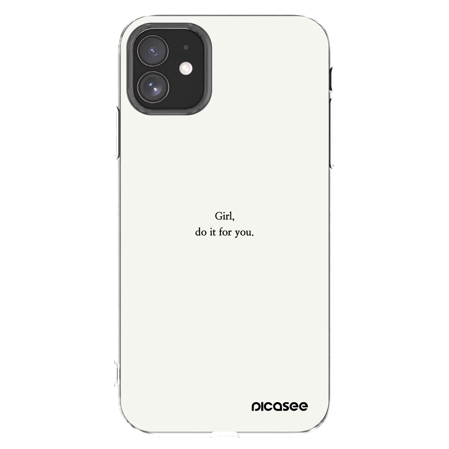 Picasee silikónový prehľadný obal pre Apple iPhone 11 - Girl, do it for you