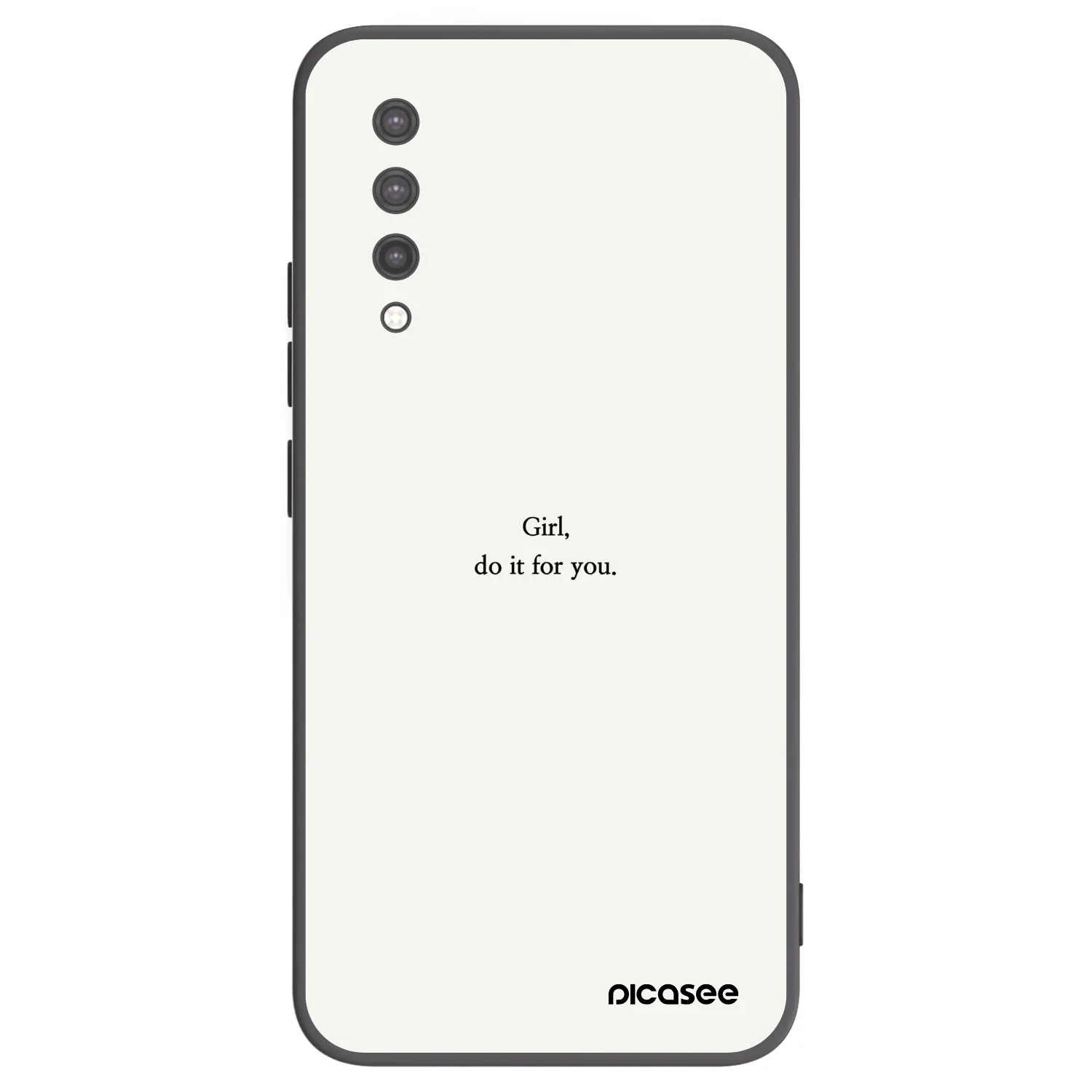 Picasee silikónový čierny obal pre Xiaomi Mi 9 Lite - Girl, do it for you
