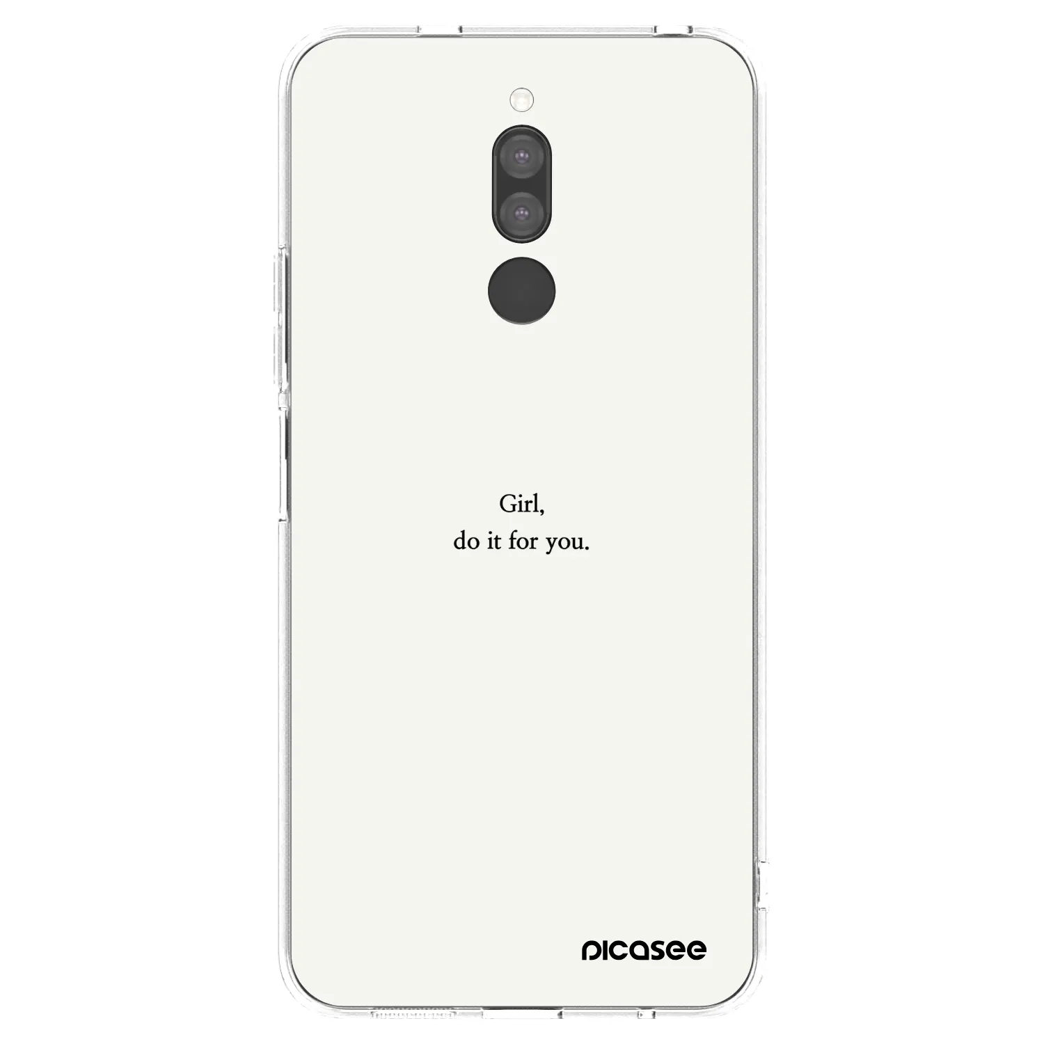 Picasee silikónový prehľadný obal pre Xiaomi Redmi 8 - Girl, do it for you