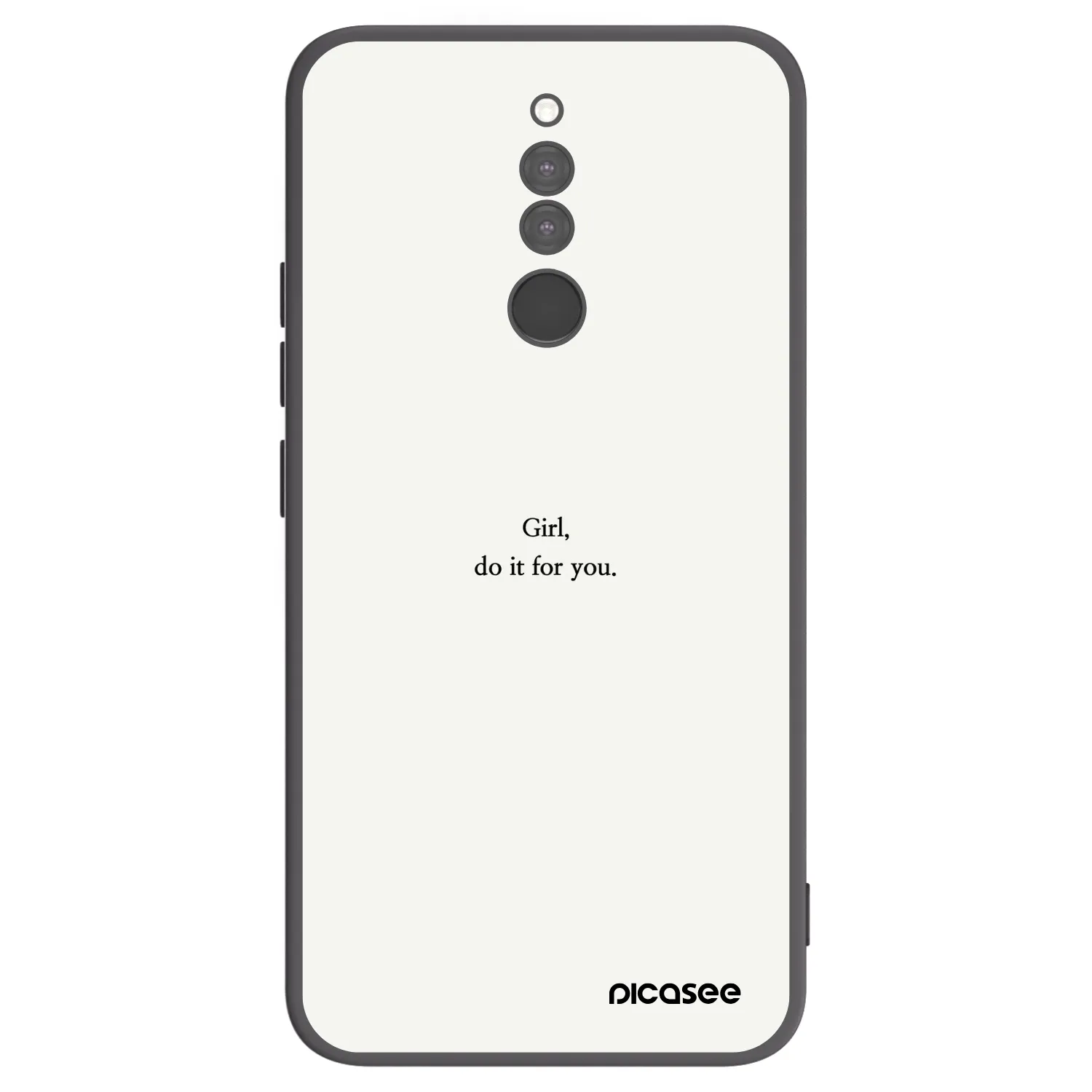 Picasee silikónový čierny obal pre Xiaomi Redmi 8 - Girl, do it for you