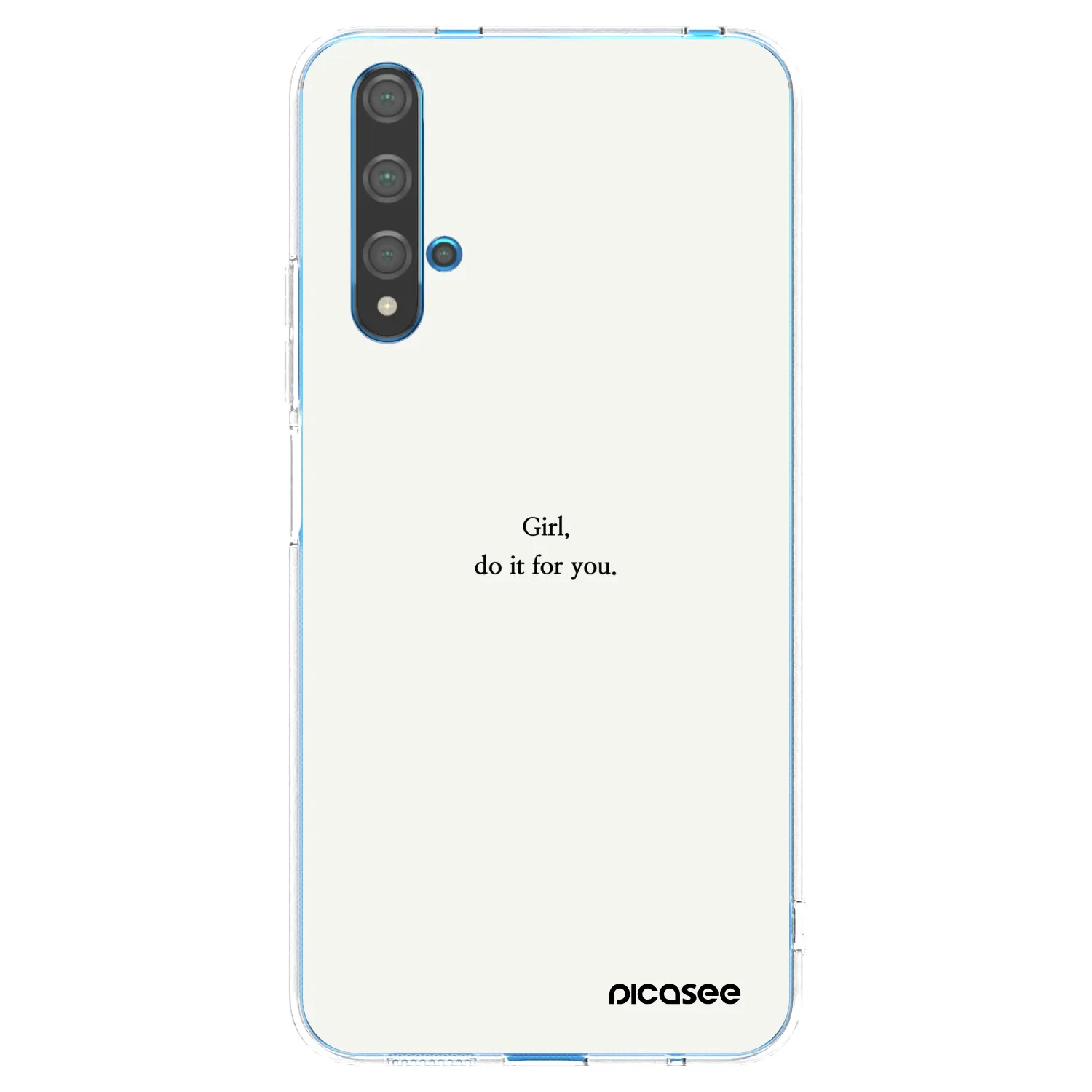 Picasee silikónový prehľadný obal pre Huawei Nova 5T - Girl, do it for you