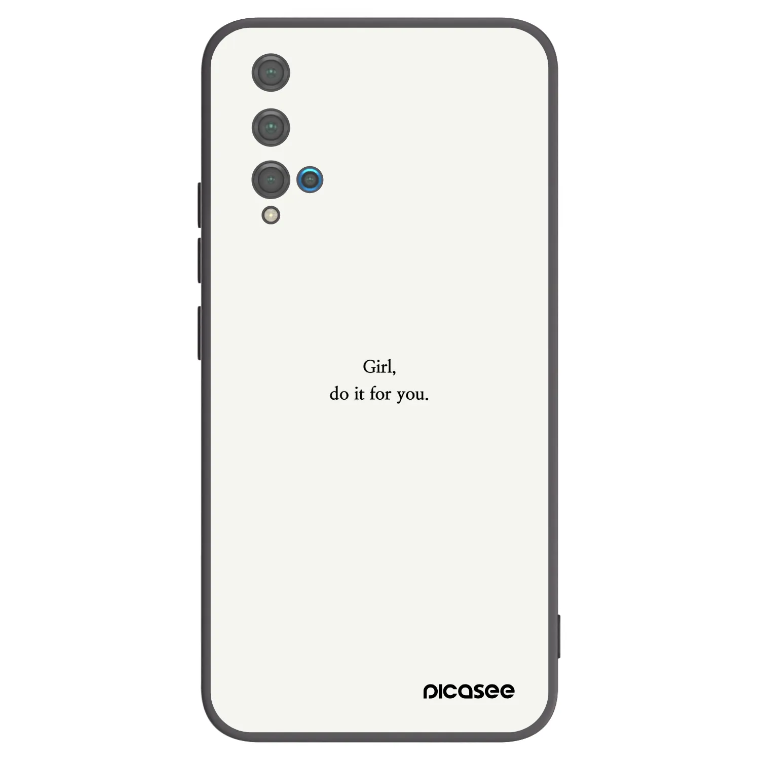 Picasee silikónový čierny obal pre Huawei Nova 5T - Girl, do it for you