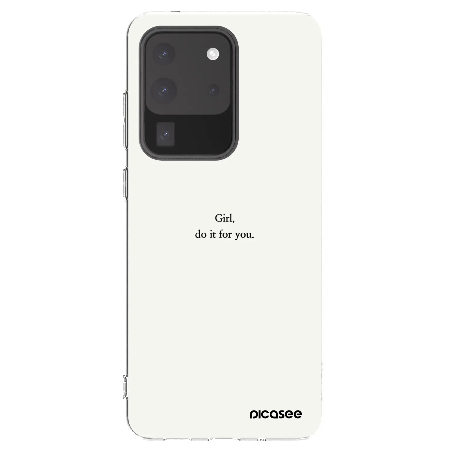 Picasee silikónový prehľadný obal pre Samsung Galaxy S20 Ultra 5G G988F - Girl, do it for you