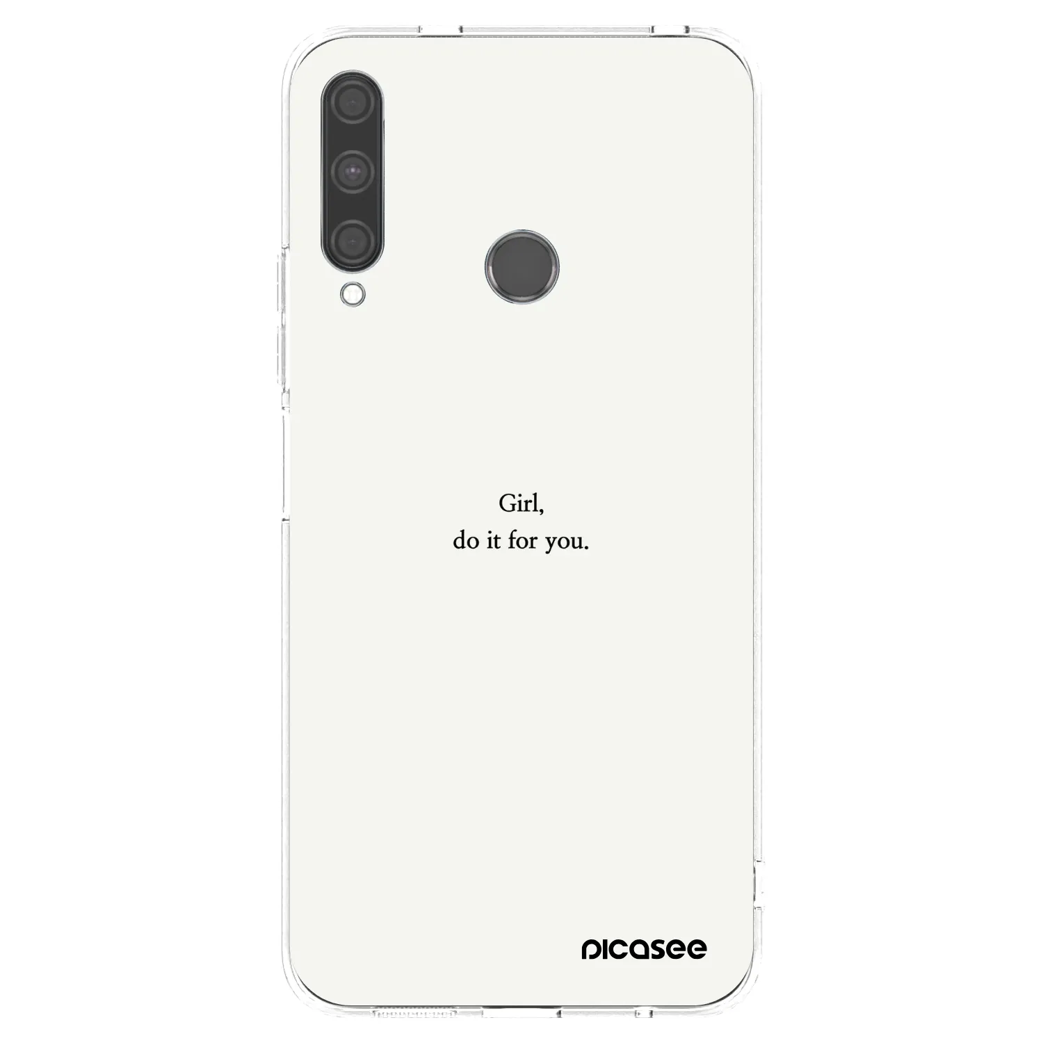 Picasee silikónový prehľadný obal pre Huawei P40 Lite E - Girl, do it for you