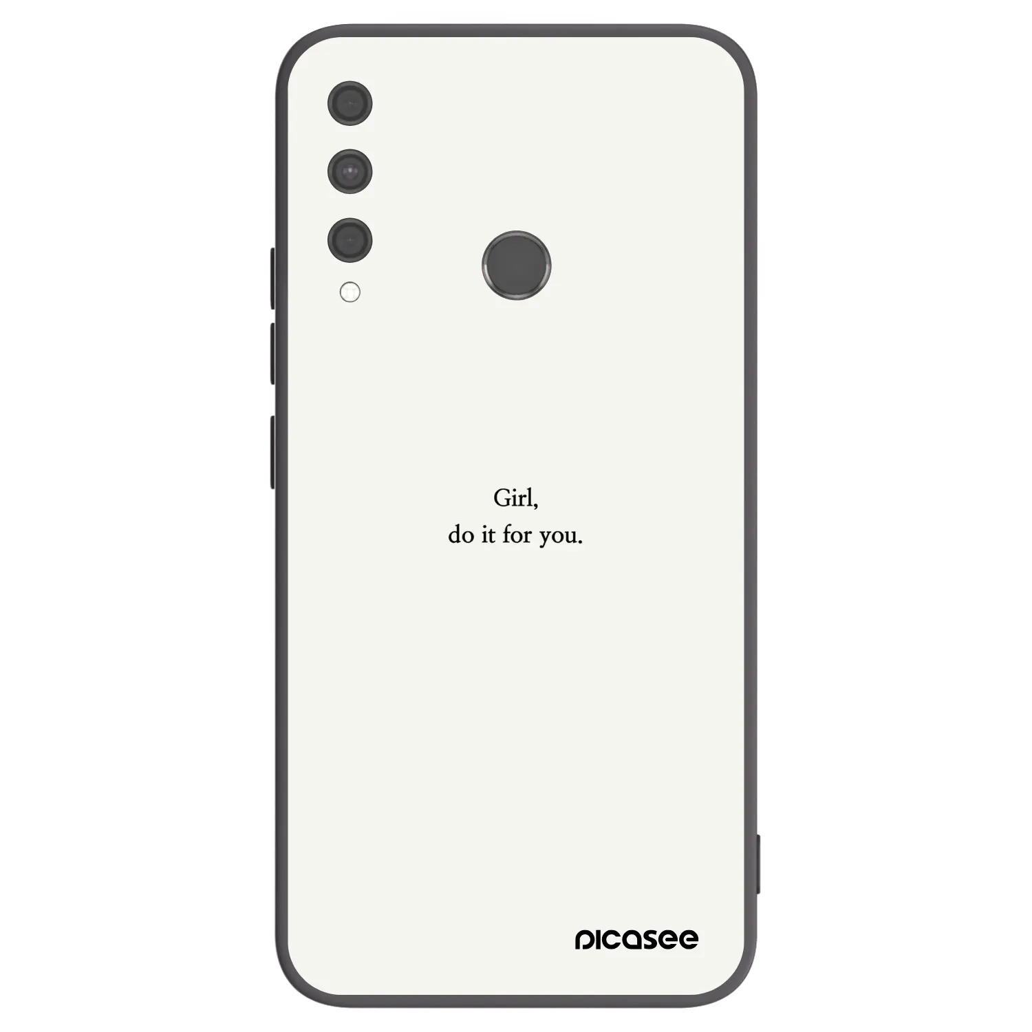 Picasee silikónový čierny obal pre Huawei P40 Lite E - Girl, do it for you