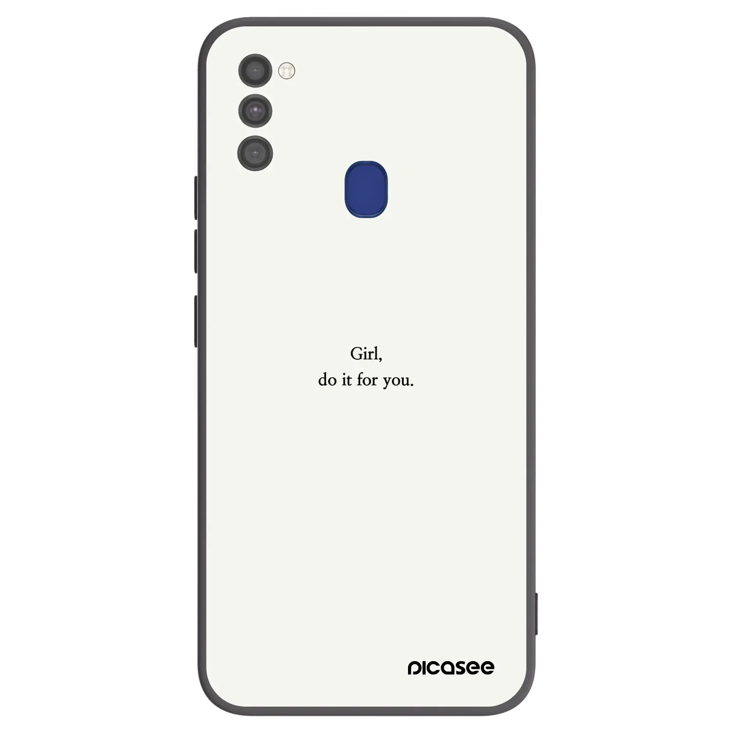 Picasee silikónový čierny obal pre Samsung Galaxy M21 M215F - Girl, do it for you