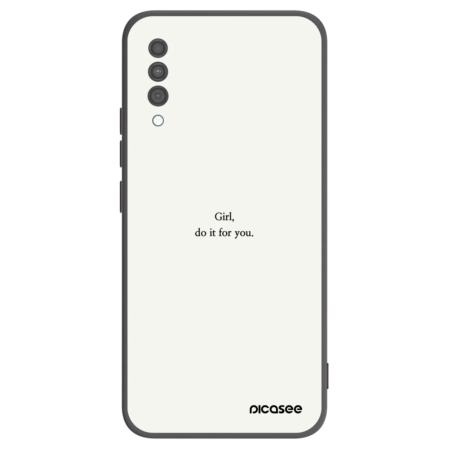 Picasee silikónový čierny obal pre Samsung Galaxy A30s A307F - Girl, do it for you