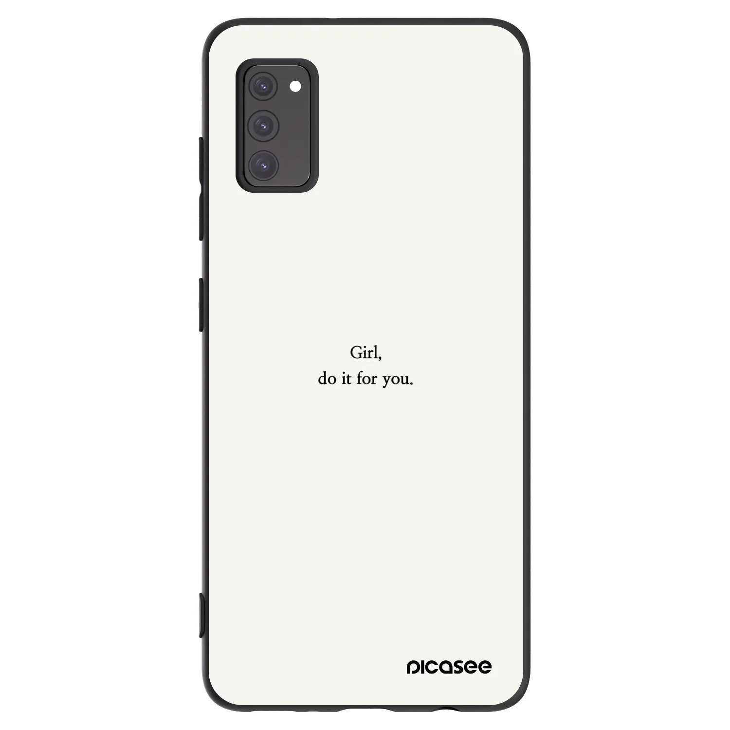 Picasee silikónový čierny obal pre Samsung Galaxy A41 A415F - Girl, do it for you