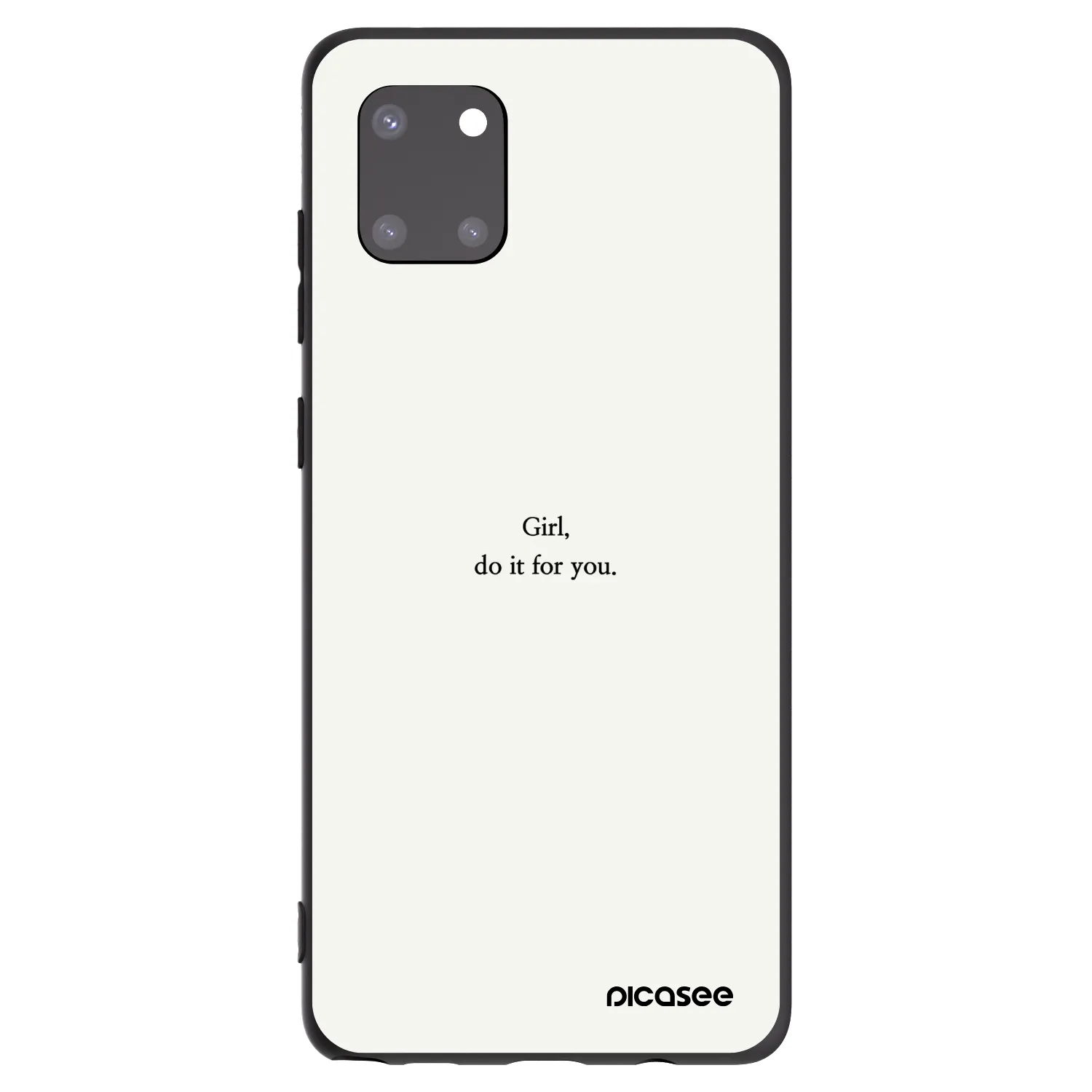 Picasee silikónový čierny obal pre Samsung Galaxy Note 10 Lite N770F - Girl, do it for you