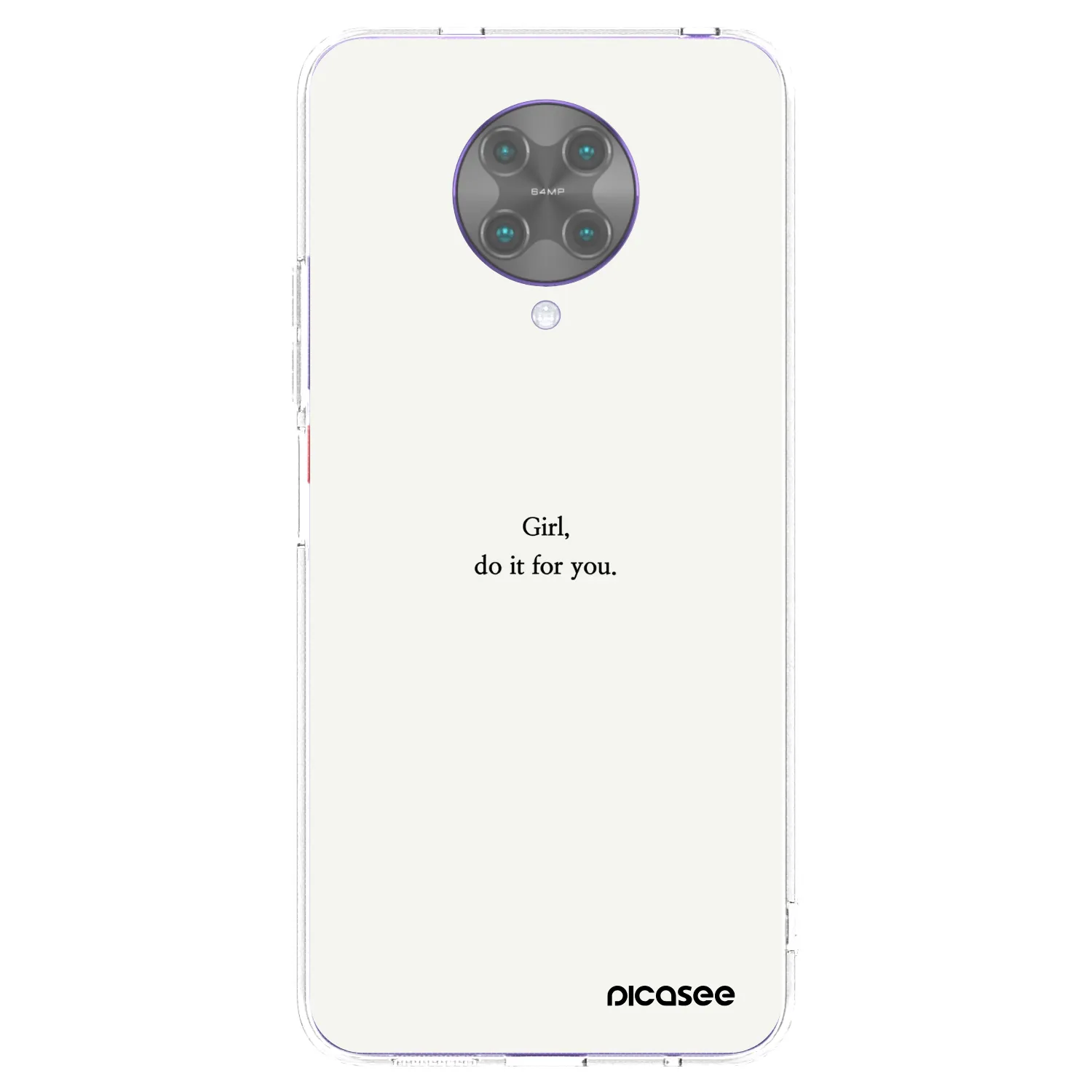 Picasee silikónový prehľadný obal pre Xiaomi Poco F2 Pro - Girl, do it for you