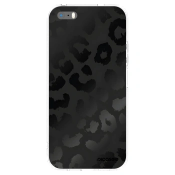Picasee silikónový prehľadný obal pre Apple iPhone 5/5S/SE - Midnight Leopard