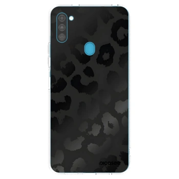 Picasee silikónový prehľadný obal pre Samsung Galaxy M11 - Midnight Leopard