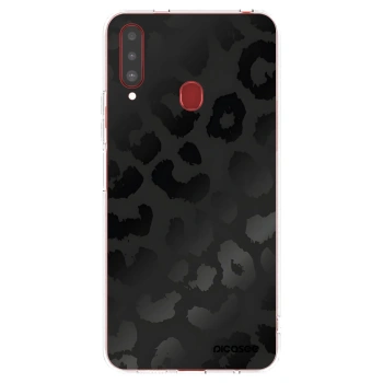 Picasee silikónový prehľadný obal pre Samsung Galaxy A20s - Midnight Leopard