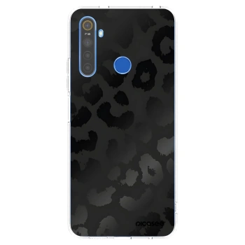 Picasee silikónový prehľadný obal pre Realme 5 - Midnight Leopard