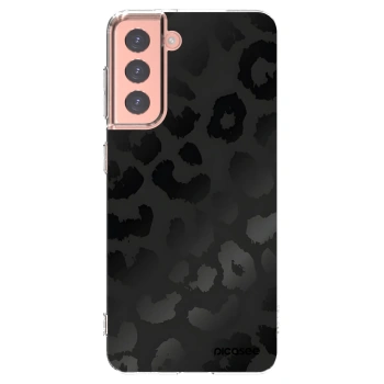 Picasee silikónový prehľadný obal pre Samsung Galaxy S21 5G G991B - Midnight Leopard