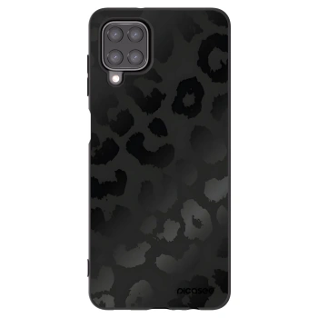 Picasee silikónový čierny obal pre Samsung Galaxy A12 A125F - Midnight Leopard