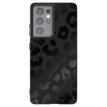 Picasee silikónový čierny obal pre Samsung Galaxy S21 Ultra 5G G998B - Midnight Leopard