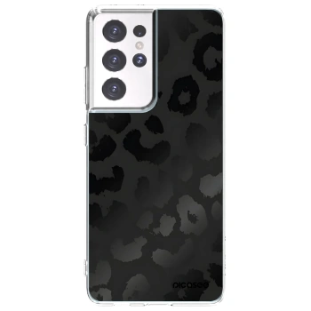 Picasee silikónový prehľadný obal pre Samsung Galaxy S21 Ultra 5G G998B - Midnight Leopard