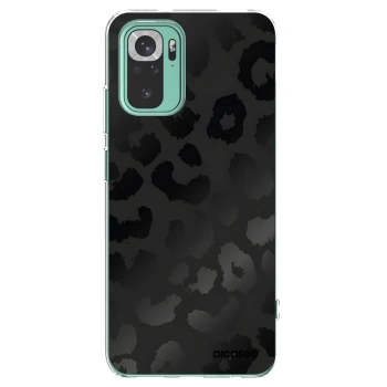 Picasee silikónový prehľadný obal pre Xiaomi Redmi Note 10 Pro - Midnight Leopard