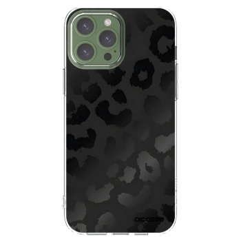 Picasee silikónový prehľadný obal pre Apple iPhone 13 Pro Max - Midnight Leopard