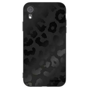 Picasee silikónový čierny obal pre Apple iPhone XR - Midnight Leopard