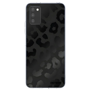 Picasee silikónový prehľadný obal pre Samsung Galaxy A02s A025G - Midnight Leopard