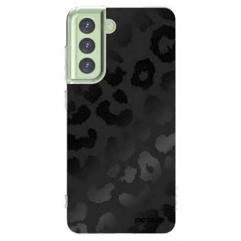 Picasee silikónový prehľadný obal pre Samsung Galaxy S21 FE 5G - Midnight Leopard