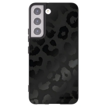 Picasee silikónový čierny obal pre Samsung Galaxy S22 5G - Midnight Leopard