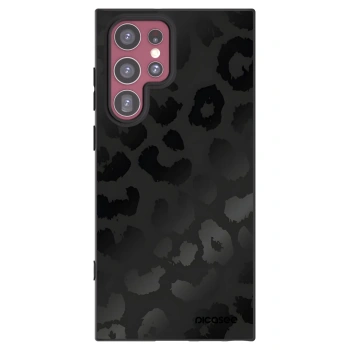 Picasee silikónový čierny obal pre Samsung Galaxy S22 Ultra 5G - Midnight Leopard