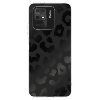 Picasee silikónový prehľadný obal pre Xiaomi Redmi 10C - Midnight Leopard