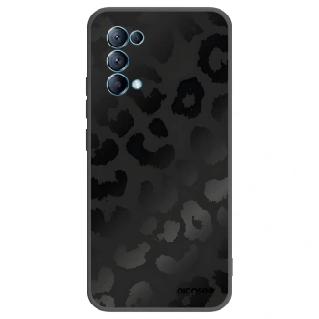 Picasee silikónový čierny obal pre OPPO A16s - Midnight Leopard