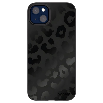 Picasee silikónový čierny obal pre Apple iPhone 14 Plus - Midnight Leopard