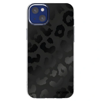 Picasee silikónový prehľadný obal pre Apple iPhone 14 Plus - Midnight Leopard