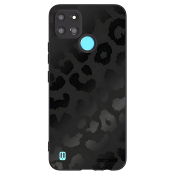 Picasee silikónový čierny obal pre Realme C21Y - Midnight Leopard