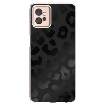 Picasee silikónový prehľadný obal pre Motorola Moto G32 - Midnight Leopard