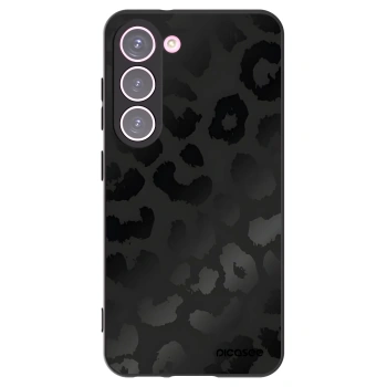 Picasee silikónový čierny obal pre Samsung Galaxy S23 5G - Midnight Leopard