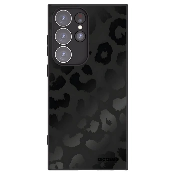 Picasee silikónový čierny obal pre Samsung Galaxy S23 Ultra 5G - Midnight Leopard