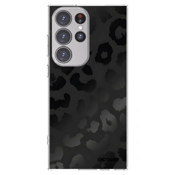 Picasee silikónový prehľadný obal pre Samsung Galaxy S23 Ultra 5G - Midnight Leopard