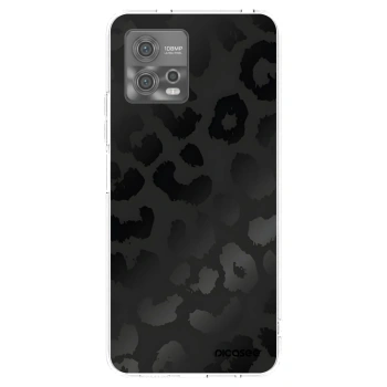 Picasee silikónový prehľadný obal pre Motorola Moto G72 - Midnight Leopard