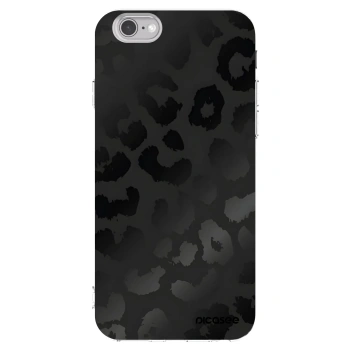 Picasee silikónový prehľadný obal pre Apple iPhone 6/6S - Midnight Leopard