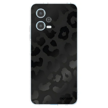 Picasee silikónový prehľadný obal pre Xiaomi Redmi Note 12 5G - Midnight Leopard