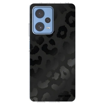 Picasee silikónový prehľadný obal pre Xiaomi Redmi Note 12 Pro 5G - Midnight Leopard