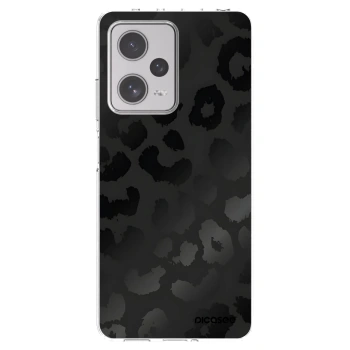 Picasee silikónový prehľadný obal pre Xiaomi Redmi Note 12 Pro+ 5G - Midnight Leopard