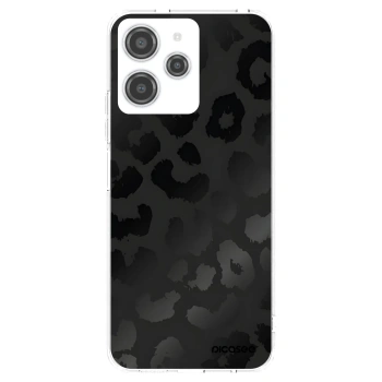 Picasee silikónový prehľadný obal pre Xiaomi Redmi 12 4G - Midnight Leopard