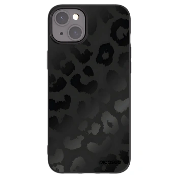 Picasee silikónový čierny obal pre Apple iPhone 15 Plus - Midnight Leopard