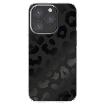 Picasee silikónový prehľadný obal pre Apple iPhone 15 Pro - Midnight Leopard